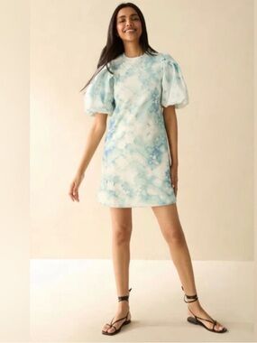 Marie Oliver Evie Dress In Autumn Sky